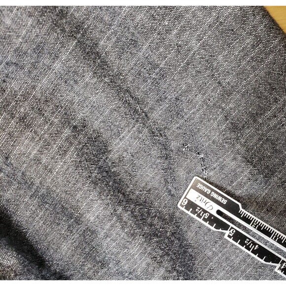 Eddie Bauer Men’s Button Up Shirt XL Classic Fit Gray Chambray Cotton - Picture 6 of 9